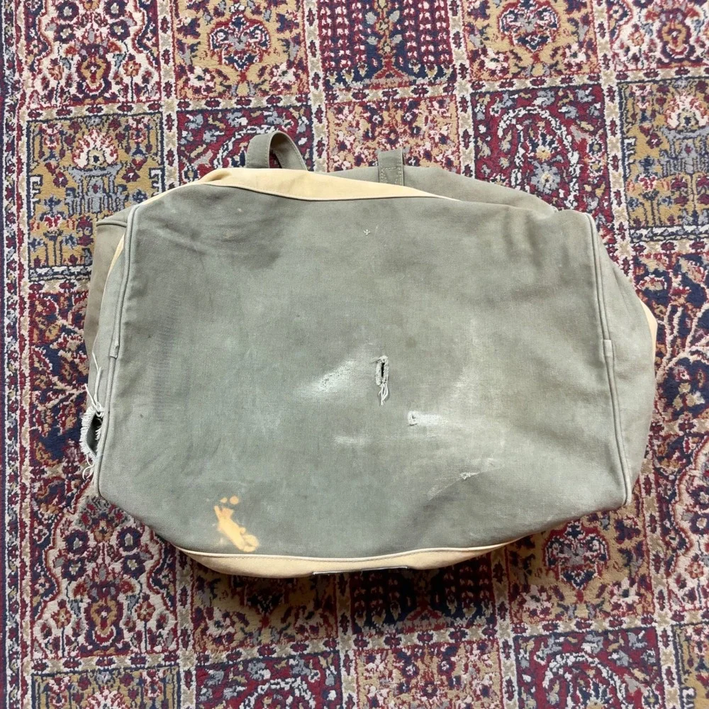 VTG‎ 70s 80s Banana Republic Canvas Duffle Bag Polar Expedition Antarctica Olive